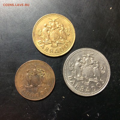 Барбадос 1,5,10 центов 1973г - image