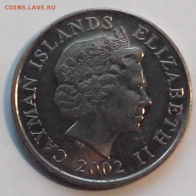 Каймановы острова, 25 центов 2002г. до 22.12 - кайман2