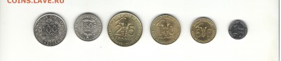 ФИКС Западная Африка 1,5,10,25,50,100 франков UNC НАБОР - африка 002