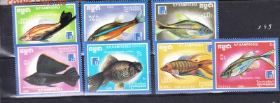 Кампучия 1988 рыбки - 298
