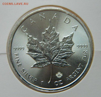 5 $ Канада кленовый лист унцовка серебро,28.12.2016,22-00мск - DSCN6302