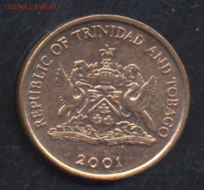 Тринидад и Тобаго 1 цент 2001 г.  5.01.17 г. 22 -00 МСК. - Тринидад1