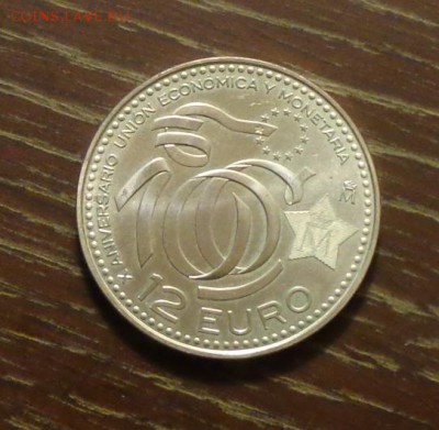 ИСПАНИЯ - 12 евро 10 лет Валютному союзу до 10.01, 22.00 - Испания 12 евро 10 годовщина монетно-экон. союза