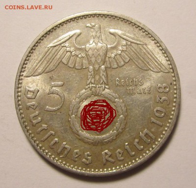 Германия 5 марок 1938г J ,красивая ,до 9.01.2016г в 22.00 - 1.JPG
