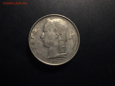 Бельгия 1 франк 1975 г - image