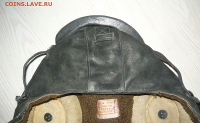 Шлем лётный Шлемофон СССР меховой кожаный 1964 год - 637.JPG