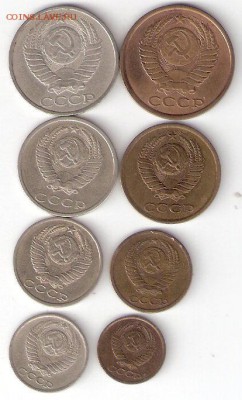 8 монет - 1982 год Погодовка СССР - 1982-8шт А