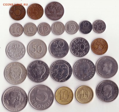 Подборка монет Швеции, 25 шт. до 31.01. - Рисунок (526)
