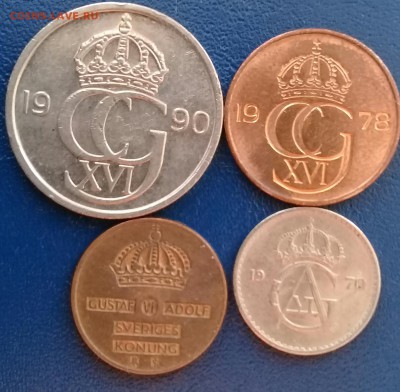 4 монеты Швеции,до 2.02. - 20170130_181841