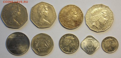 Индия, Австралия-9 монет до 9.02 - монеты 256