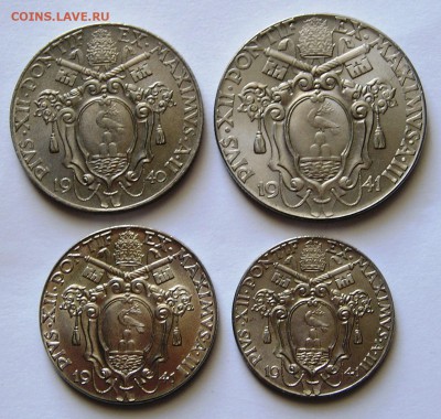 Ватикан 20,50 Чент, 1 и 2 Лиры 1940-41 (11.02) - P1011531.JPG