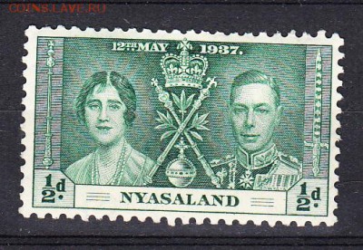 Колонии NYASALAND 1937 1м - 606
