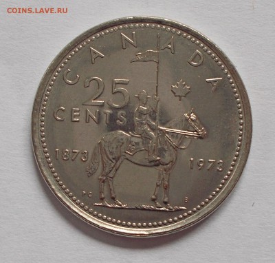 25 центов 1973 Канада 100 лет конной полиции до 27.02 - DSCN0238.JPG