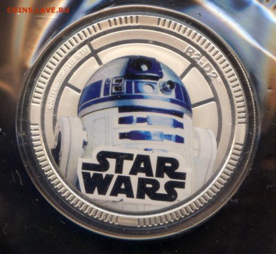 Остров Ниуэ 2011г 1$. Звездные Войны-R2-D2. до 05.03 в 22.00 - МонетыТутРФ021