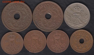 Дания 7 монет до 28.02.2017 21-00 - Дания 7 монет р
