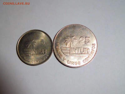 Монеты Кубы, 5 и 25 центаво INTUR, до 04.03.2017г. - DSCN1042_thumb