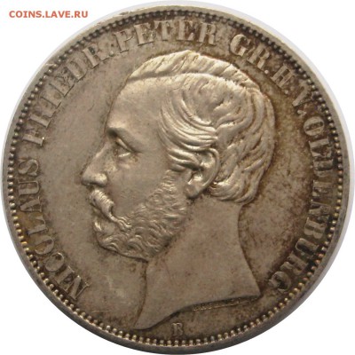 Германия, 1 союзный талер, 1866, Ольденбург до 09.03 - lot-242975-1