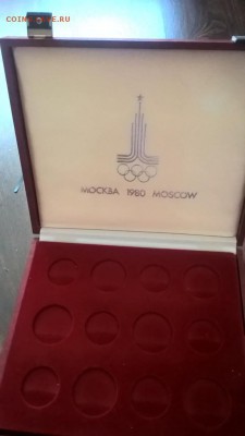 Коробка для монет Москва 80 серебро (28м) - 30а