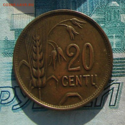 Литва 20 центов 1925 до 09-03-2017 до 22-00 по Москве - 18 Р