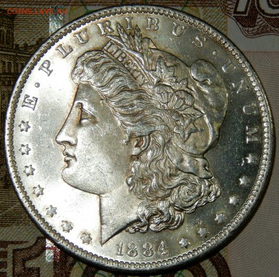 США доллар 1884 О_Unc до 23.03.17 23.33 - DSCN3244