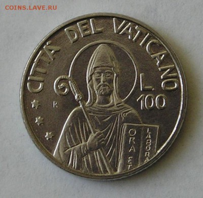 Ватикан, 100 Лир 1990 (22.03) - P1012347.JPG