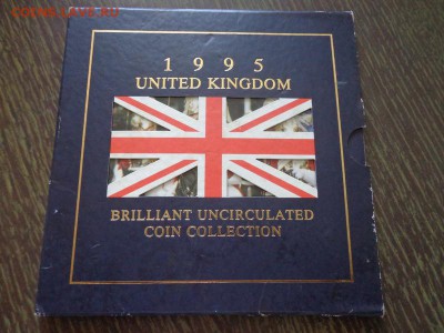 АНГЛИЯ - оф. годовой набор 1995 г. буклет до 28.03, 22.00 - Англия набор 1995 буклет флаг_1