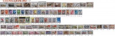 СССР до 1961 года. Гашеные марки. ФИКС - 5.Гашеные марки 1950-1960 из серий