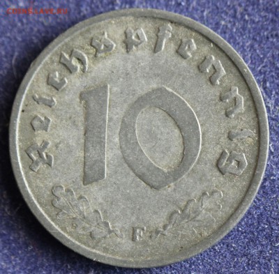 С 1 руб.ГЕРМАНИЯ под СОЮЗНИКАМИ 10пф. 1945г."F" до 2.04 - IMG_5367.JPG