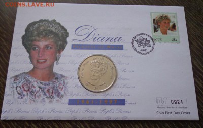 НИУЭ - 1$ ДИАНА в короне конверт до 4.04, 22.00 - Ниуэ 1 д 1998 Принцесса Диана конверт_1