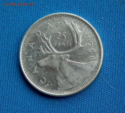 25 центов 1968 Канада Елизавета II до 05.04 в 22-00 по МСК - DSCF3757.JPG