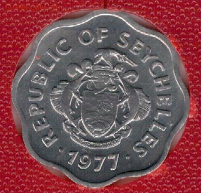 Сейшелы 5 центов 1977 ФАО Рыба до 10.04.17 в 22.00мск (Д700) - 4-с5ц77