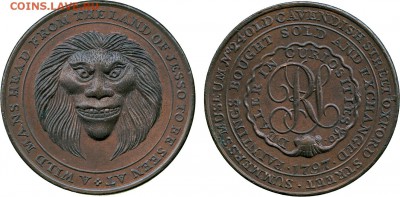 Острова: монеты, токены, жетоны, медали.. Названия и фото. - Land of Jesso. BRITISH 18th CENTURY TOKENS, Richard Summers, Copper Halfpenny, 1797