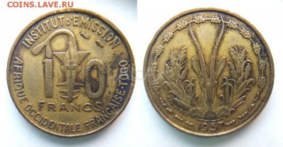Того 10 франков 1957 KM# 8 до 14.04 - 52662699