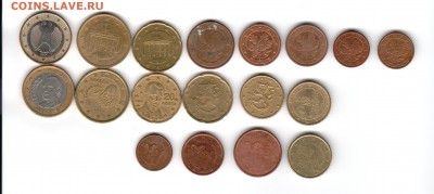 Монеты евро и евроценты 22 шт. до 14.04 22:00 - еценты_2