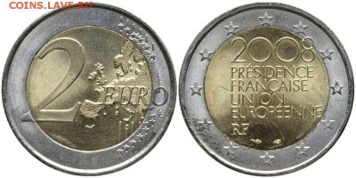 2 евро Франция 2008 Председательство в ЕС - 117-621_b