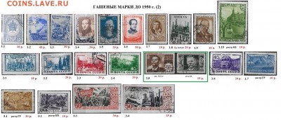 СССР до 1961. ФИКС. Гашеные марки - 3.2.Гашеные марки до 1950 г.