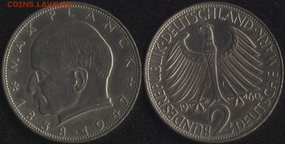 ФРГ 2 марки 1960 до 22:00мск 21.04.17 - ФРГ 2 марки 1960
