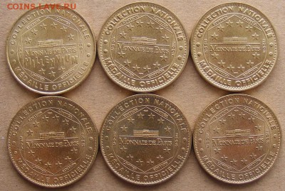 Жетоны Monnaie de France 2001-2003 6шт до 20.04.17 22.00 МСК - 002