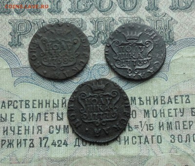 Сибирские полушки 3 монетки. Лот № 3. До 22.04.17. - DSC06012.JPG