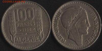 Алжир 100 франков 1950 до 22:00мск 03.05.17 - Алжир 100 франков 1950