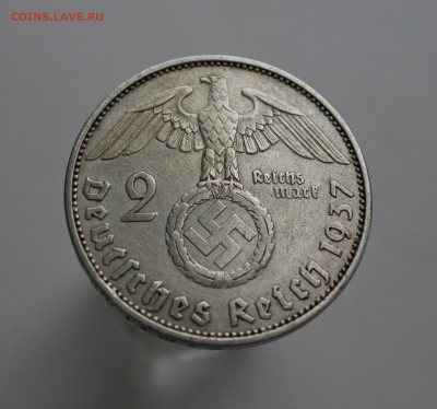 С 1 рубля Третий Рейх 2 марки 1937г А до 1.05. 22-00 мск - 5