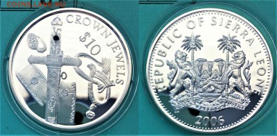 Сьерра-Леоне 10 долларов, 2006 г. Драгоценности короны 04.05 - 10  доларов  2006.JPG