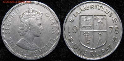 Брит Маврикий 1 рупия 1978: до 06-05-17 в 22:00 - Брит Маврикий 1 рупия 1978    163-ас-3133