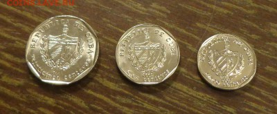 КУБА - подборка ходячки 3 монеты до 14.05, 22.00 - Куба 3 шт набор сентаво_1