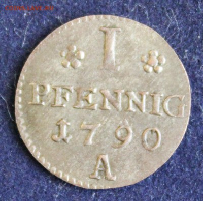 С 1 РУБ. БРАНДЕНБУРГ- ПРУССИЯ 1 пфенниг 1790г. UNC до 19.05 - IMG_6669.JPG