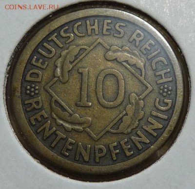 10 рентенпфен. 1924 J, Веймар. республика, до 22.00 25.05. - P1170505.JPG