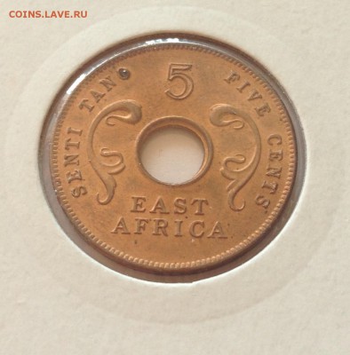 5 центов 1964г. Восточная Африка , UNC , до 31.05.17г. - брит вост. африка 5 ц-1