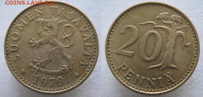 21.Ходячка Финляндии 1963-2000г. - 21.12. -  Финляндия 20 пенни 1979