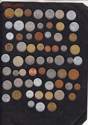 Монеты иностранные 63шт - 166а