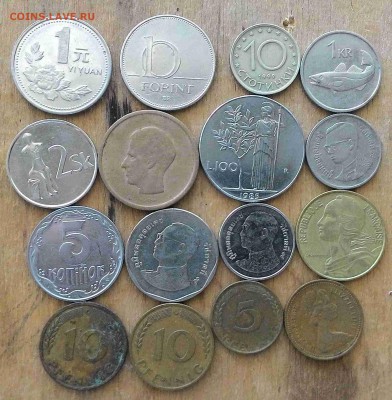Иностранные монеты разные 16 штук до 08.06.17 - 1_thumb
